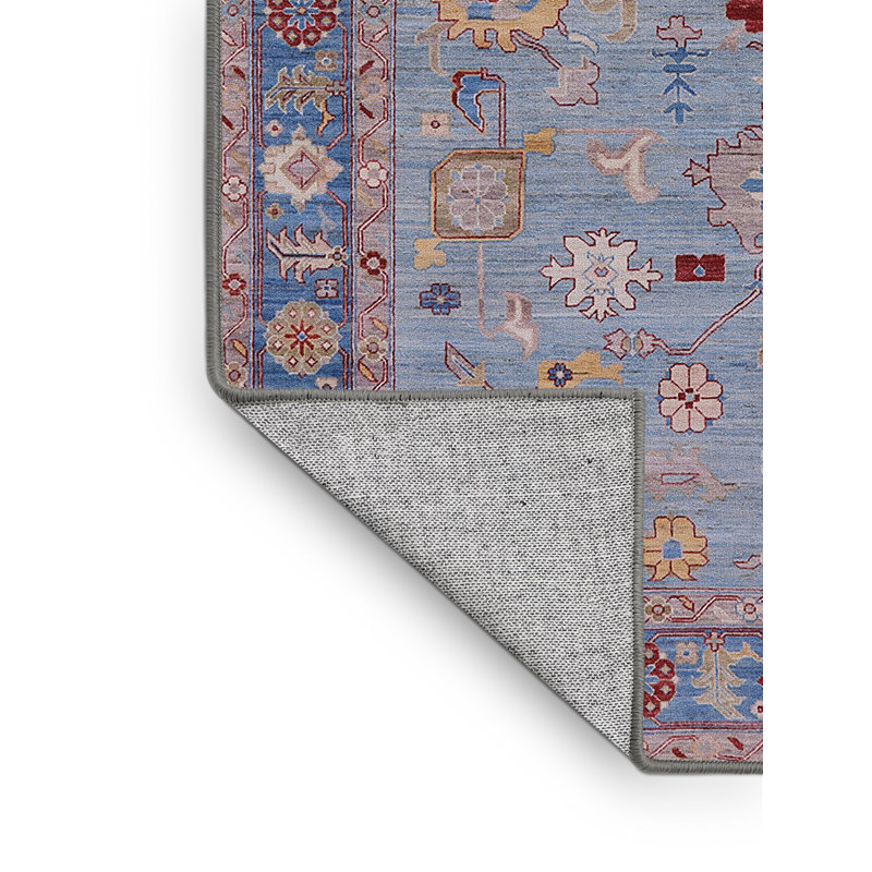 Tapis 100% Mid-Century moderne lavable à la machine 2439, Rectangle 2 pi x 4 pi