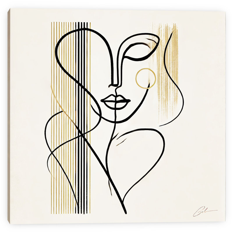 «Golden Essence», art abstrait sur toile tendue