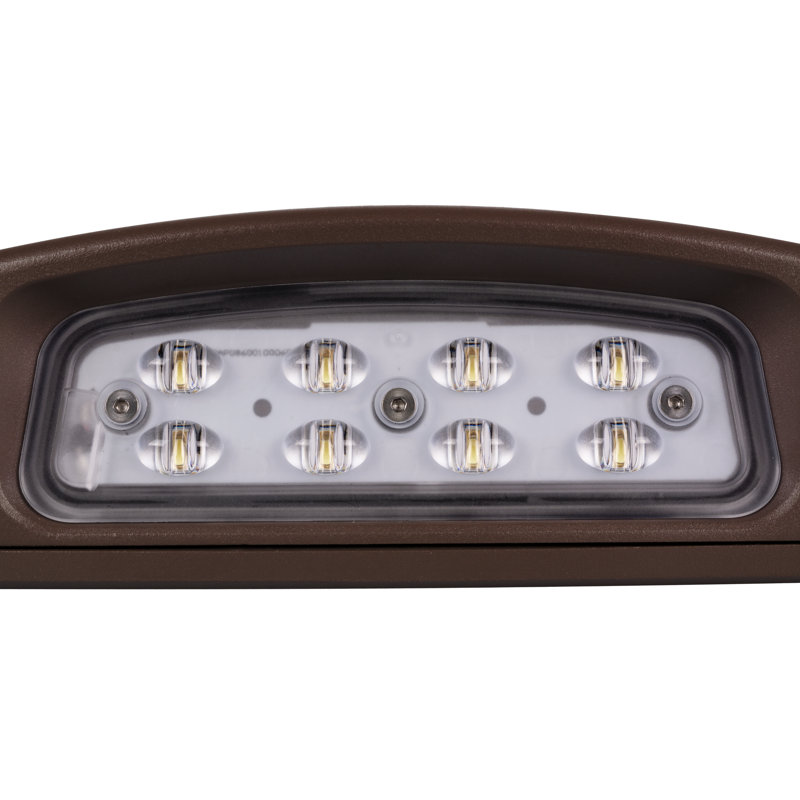 Bronze Outdoor LED Emergency Wall Light with Photocell