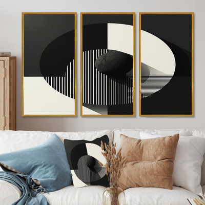 Ensemble de décorations géométriques géométriques