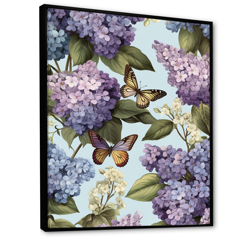 «Lilac mauve», impression sur toile encadrée, 40" H x 30" W, Cadre flottant noir