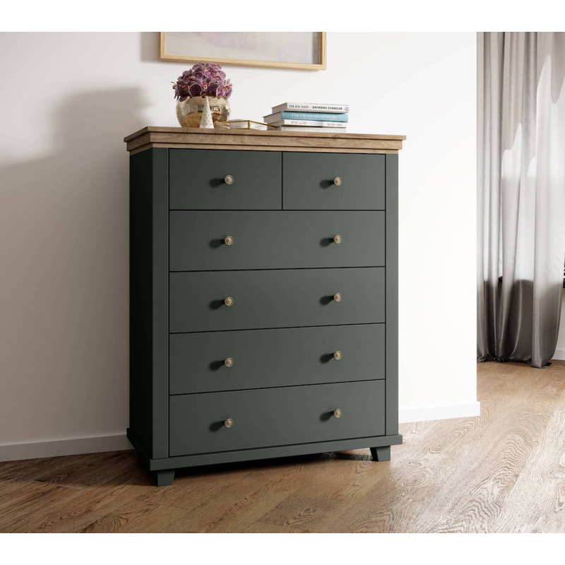 Beeler 90cm W Chest of Drawers, Green