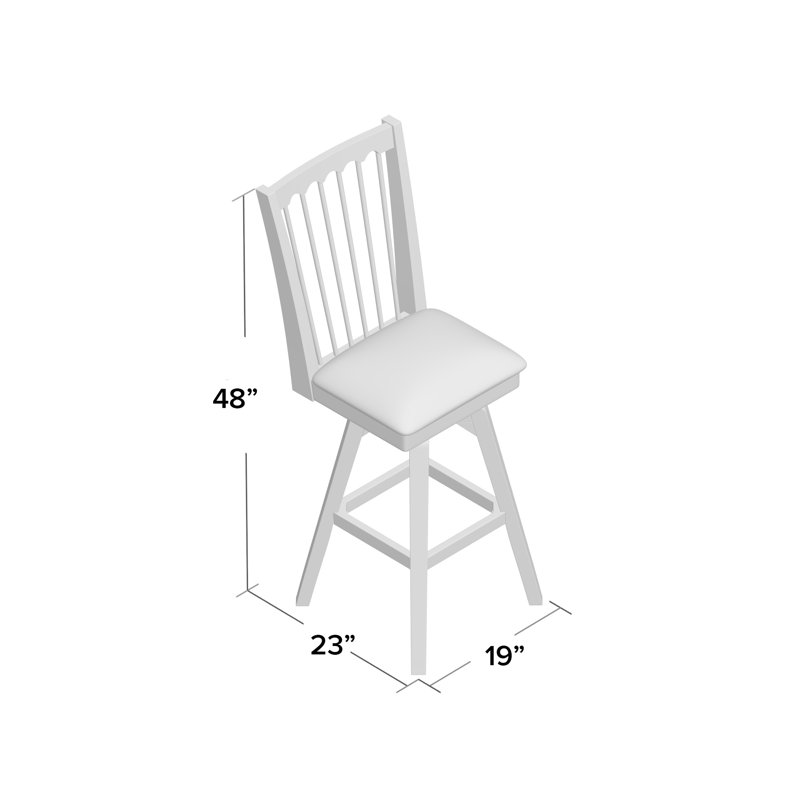Camacho Swivel Upholstered Counter Stool, Bar Stool (28" Seat Height)