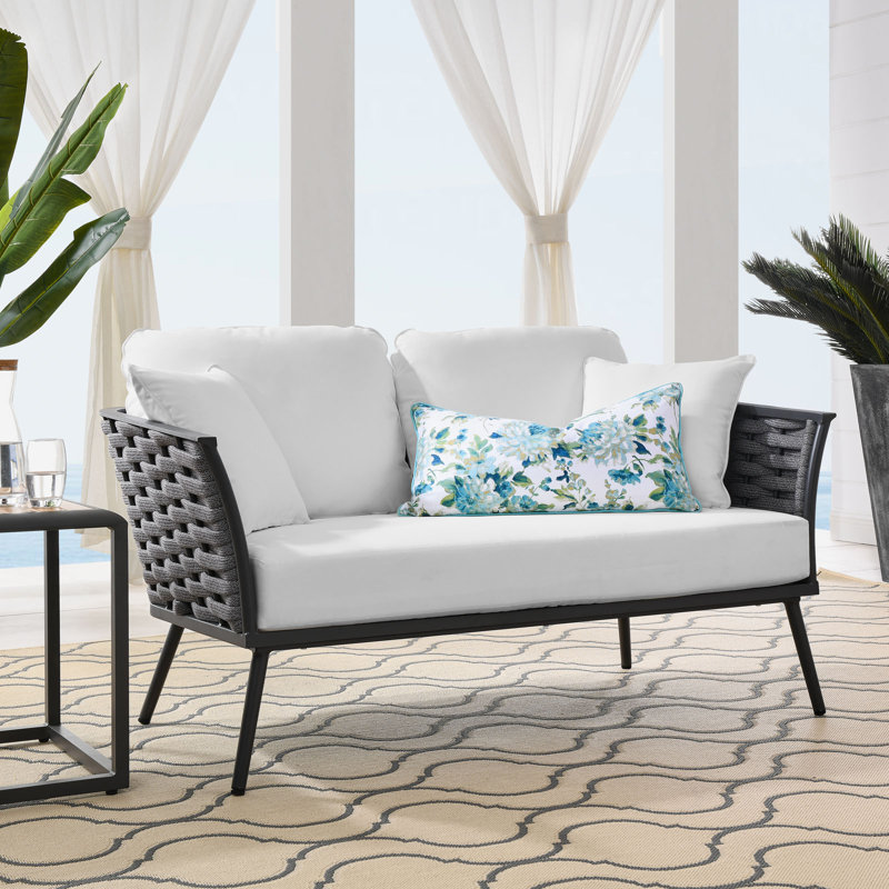 Causeuse Stance, Blanc, Gris