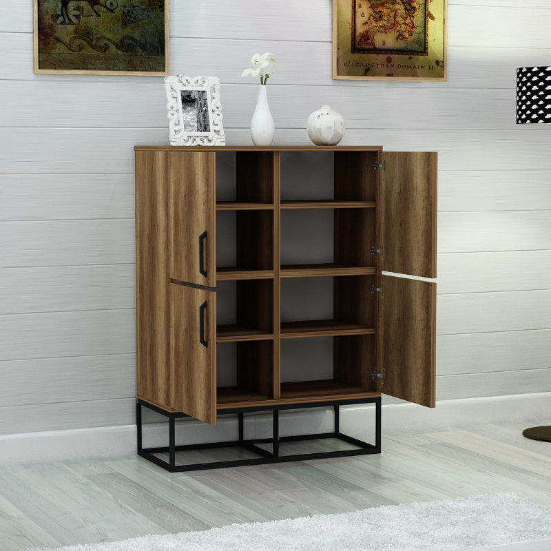 Console de 36,61 po de largeur, Brun clair
