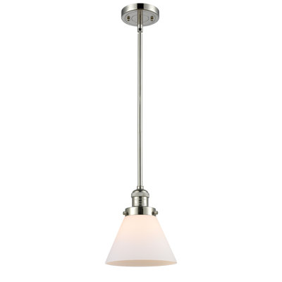 Luminaire suspendu conique à 1 lumière Milardo