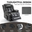 Fauteuil inclinable électrique à deux moteurs avec massage à 8 points et chauffage lombaire Infinite-116162696