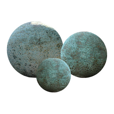 Barahona Weather Resistant and UV Resistant Ceramic / Porcelain Abstract Gazing Ball