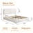 Boucle Bed Frame with Adjustable Headboard, Upholstered Bed Frame with Soft Rounded Corners, No Box Spring Needed/Easy Assembly/Noise Free-491979192-491979198