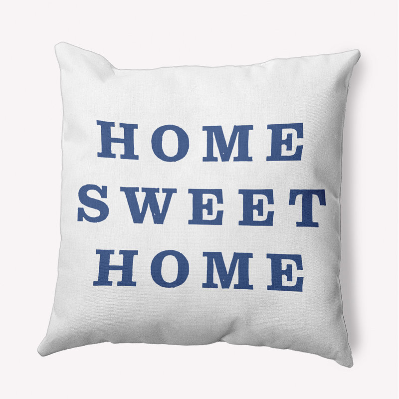 Housse et insert de coussin décoratif en polyester pour l'intérieur et l'extérieur, Bleu marine, 16 po x 16 po