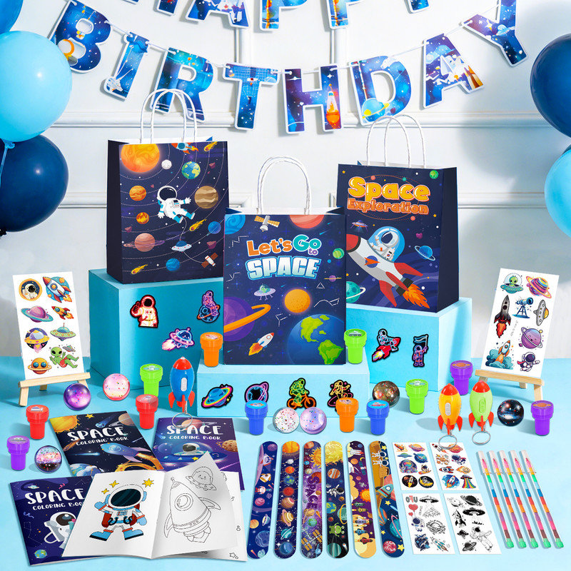 146pcs Space Party Favors Supplies Fillers 