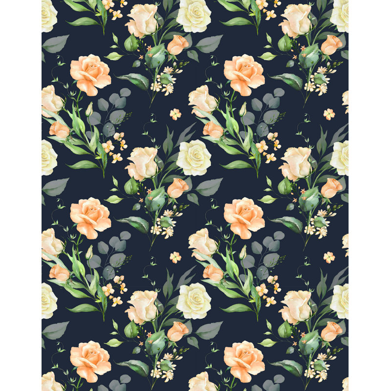 Classic Dark Floral Wallpaper