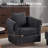 Chenille Swivel Accent Chair with Ottoman-1778469387