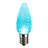 Vickerman C9 LED Teal Faceted Replacement Bulb, Package Of 25