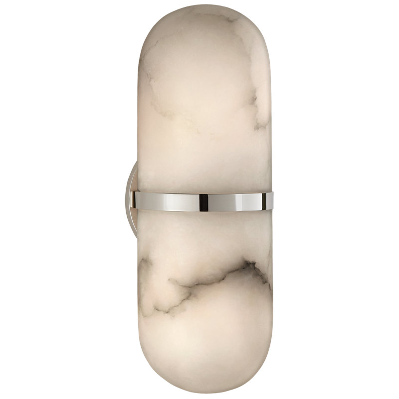 Kelly Wearstler Melange Pill Form Sconce, Polished Nickel