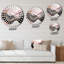 Liyat - Horloge murale peinture abstraite-136654225