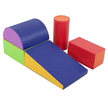 Soft Builder Blocks, Foam Shapes, 16-Piece