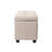 Bacca Fabric Upholstered Storage Bench-1386870256
