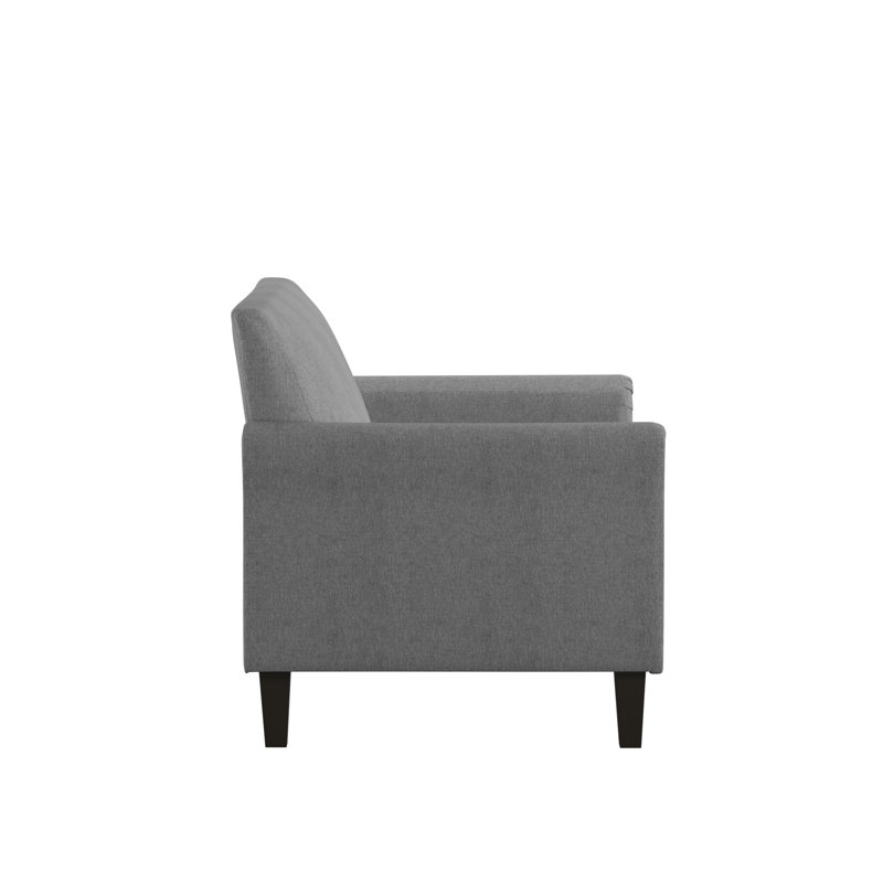 Ginnia Upholstered 77.25'' Sofa, Gray
