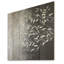 Feuilles de saule en blanc - feuilles, art mural sur bois de pin naturel-1267884515