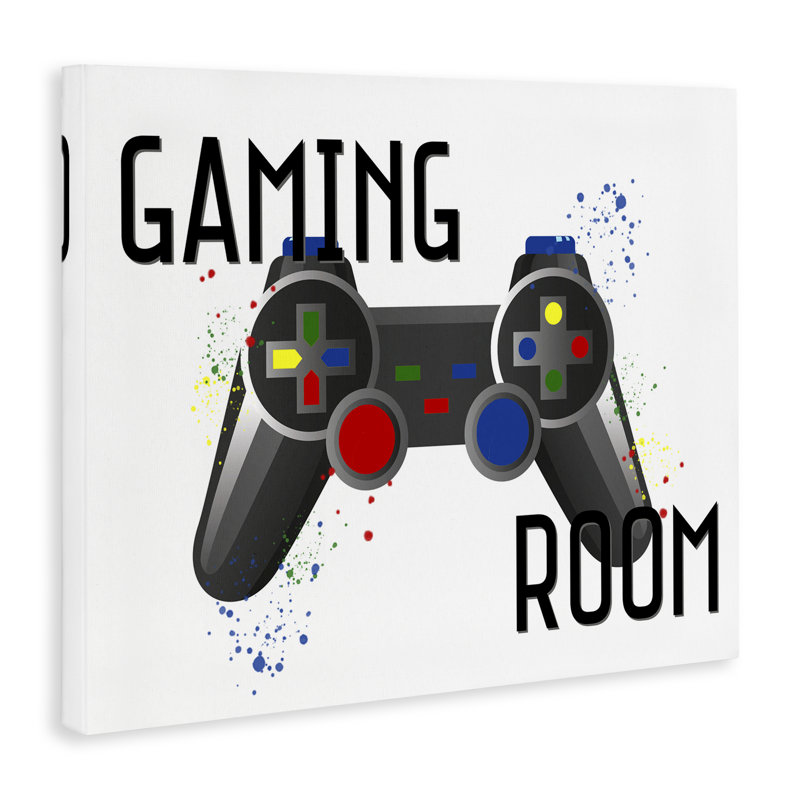 Toile de contrôleur moderne Gaming Room, design par Kim Allen, H 16 po x l 20 po