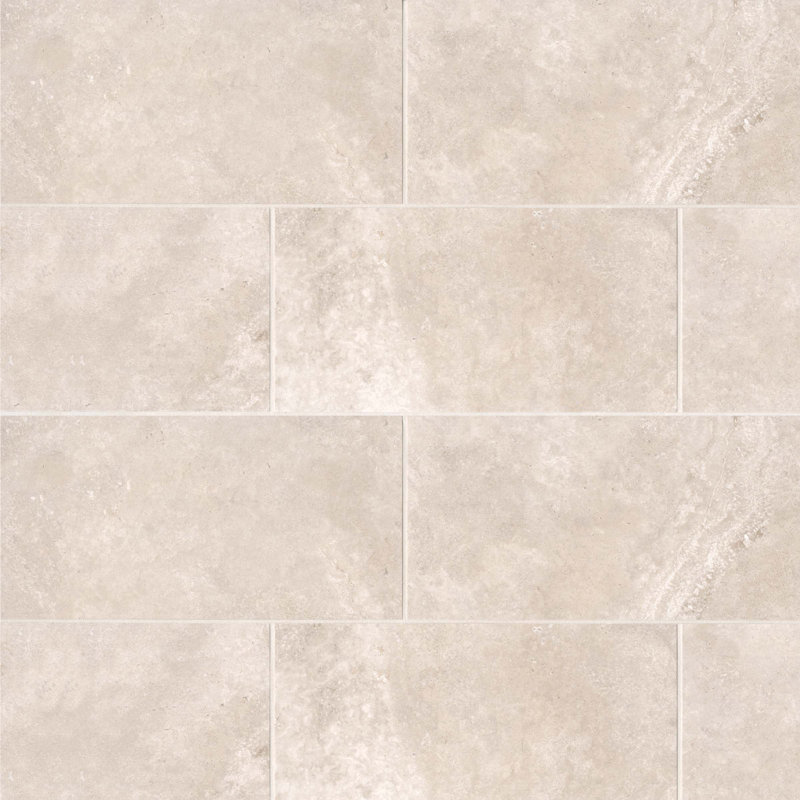 Carreau de porcelaine 12 po x 24 po Roma, Latte