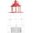 2 Piece Aluminum Tabletop Pillar Set-974711982-974711983