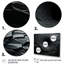 «Black Spiraling Fractal Sprial - Abstract Spirals», ensemble de 5 décorations murales-1317953008