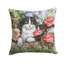  Coussin décoratif noir et blanc 14 po-1011259086