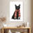 Brampt Black Cat Red Scarf-108440925