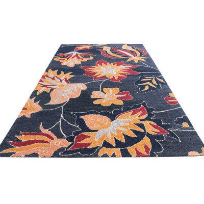 Iverson Navy Blue Rug