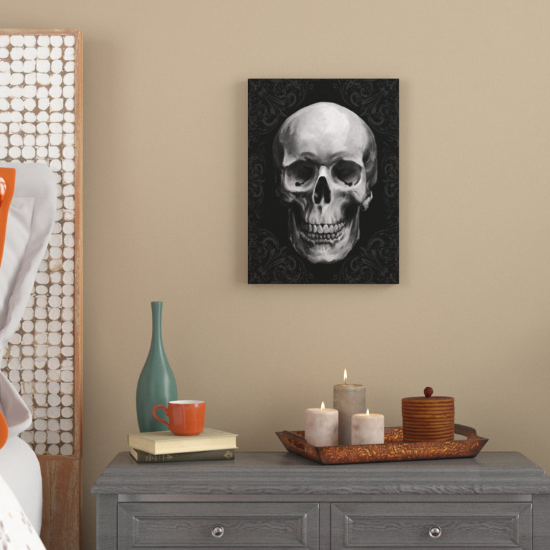 «Glam Skull» par Ethan Harper, reproduction d'art graphique sur toile, H 47 po x l 35 po x P 2 po