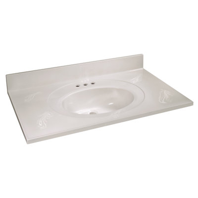 Cultured Marble Vanity Top with Backsplash