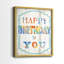 «Happy Birthday to You», impression encadrée de qualité supérieure - prête à être accrochée - aucun clou requis - aucun clou requis-732195488-732195489