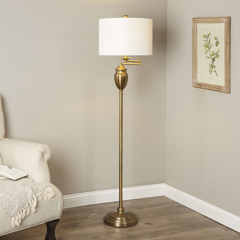 Lampe sur pied avec bras articulé 60 po Galindo