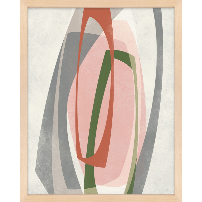 Orbit 6 Painting by Jacques Pilon, 20" H x 16" W, Maple Framed