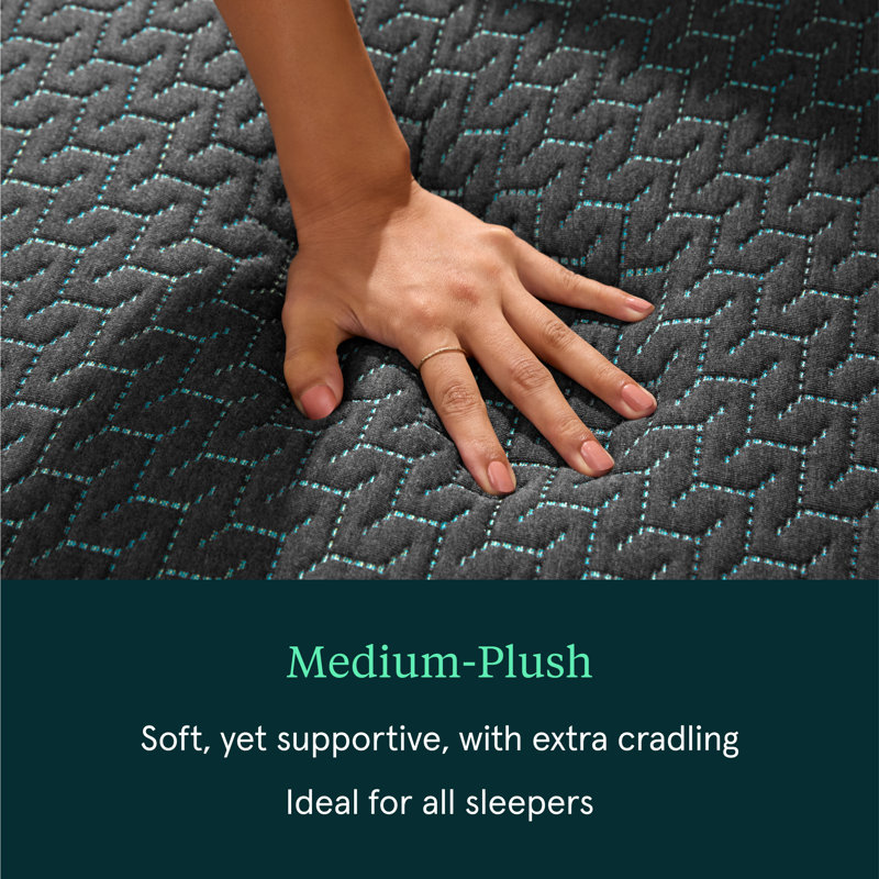Queen Medium Plush Innerspring Hybrid Mattress with Washable Cover