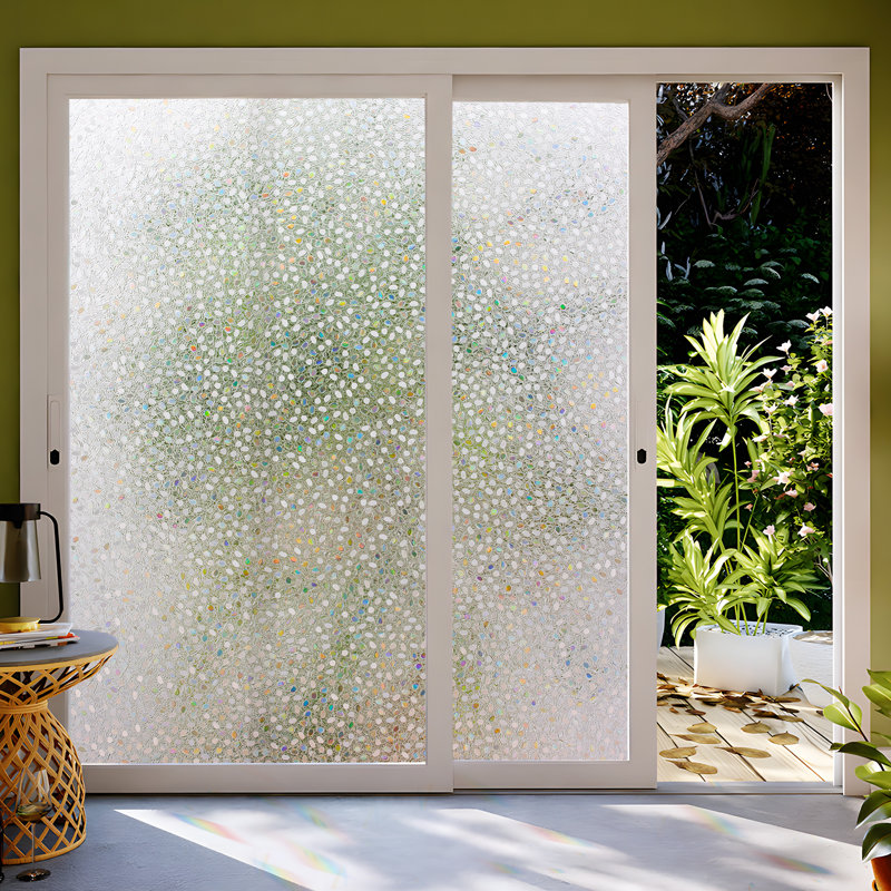 35,4 po X 78,7 po Autocollant adhésif pour vitres de fenêtre 3D