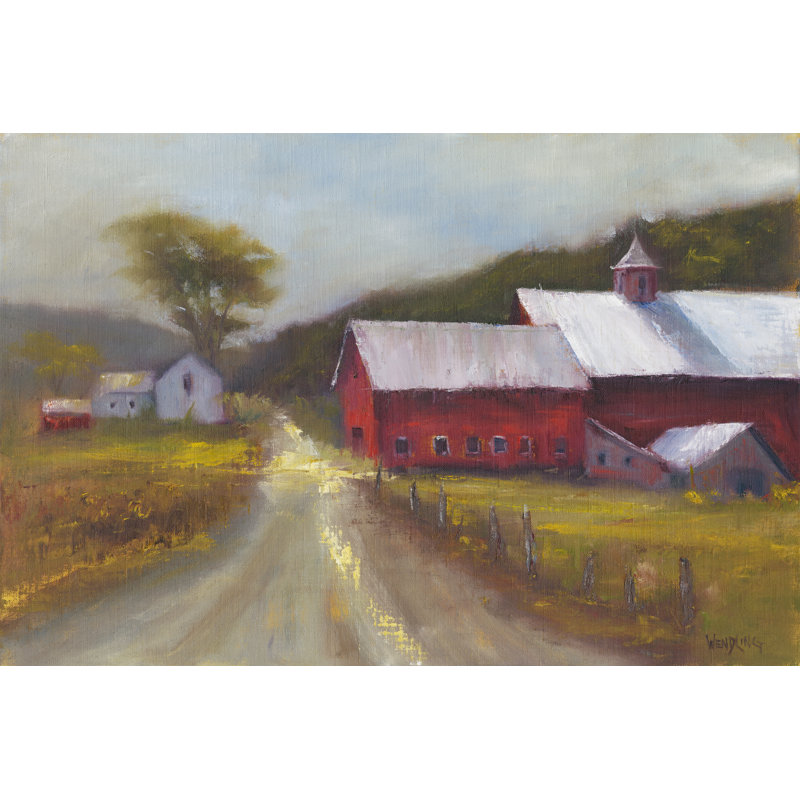 «North Country II», peinture sur toile, H 8 po x l 12 po
