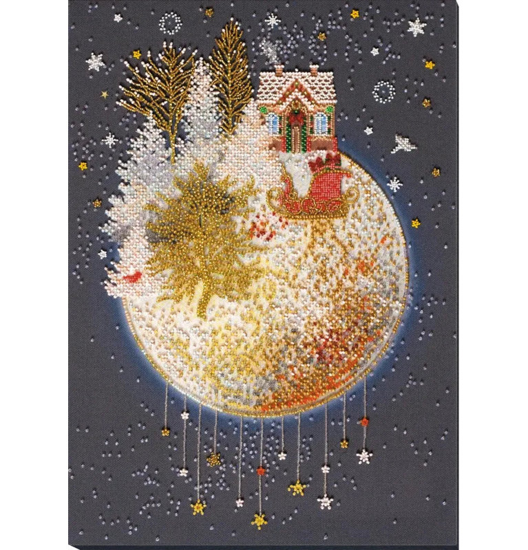 Ensemble de broderie Abris Art Bead - Conte de Noël
