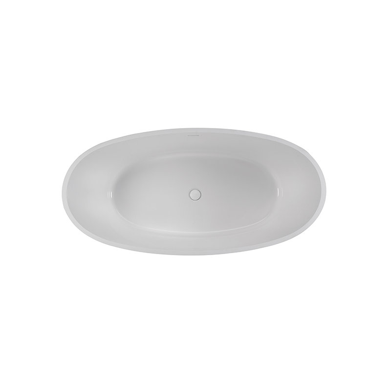 Adeline 64" Freestanding Air Bathtub, Gloss White