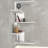 Cardona Stylish Wall Shelf, White, 20.3 x 42.9 x 11.6 inches | 100% Melamine Coated Particle Board, Thickness: 0.7 inches | Wall-Mounted Design with Multiple Shelves | Perfect for Modern Home Décor & Organization-2039645279-2128191941