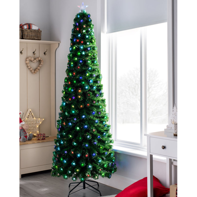 7' H Lighted Artificial Christmas Tree