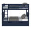 Lit superposé standard en bois massif Absecon-1365809349