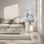 Arbre d'hortensia artificiel de 3 pi en pot - plante artificielle à fleurs de 90 cm avec feuilles, faux arbre décoratif blanc pour la maison, le bureau, le mariage, le jardin