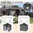 Aluminum Permanent Patio Gazebo with Double Roof-115801581