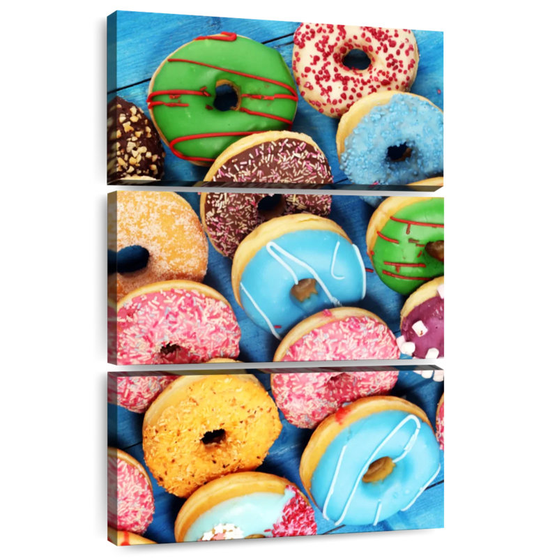 Assorted Flavored Doughnuts, 45" H x 28" W