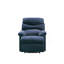 Fauteuil inclinable bleu avec accoudoirs coussinés-166447116