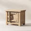 Table d'appoint gauche Sachin 28,5 po en pin massif recyclé, pin recyclé brun naturel-1773503206