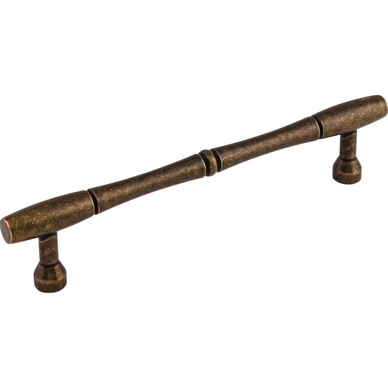 Bamboo Bar Pull, 7" Center to Center, German Bronze